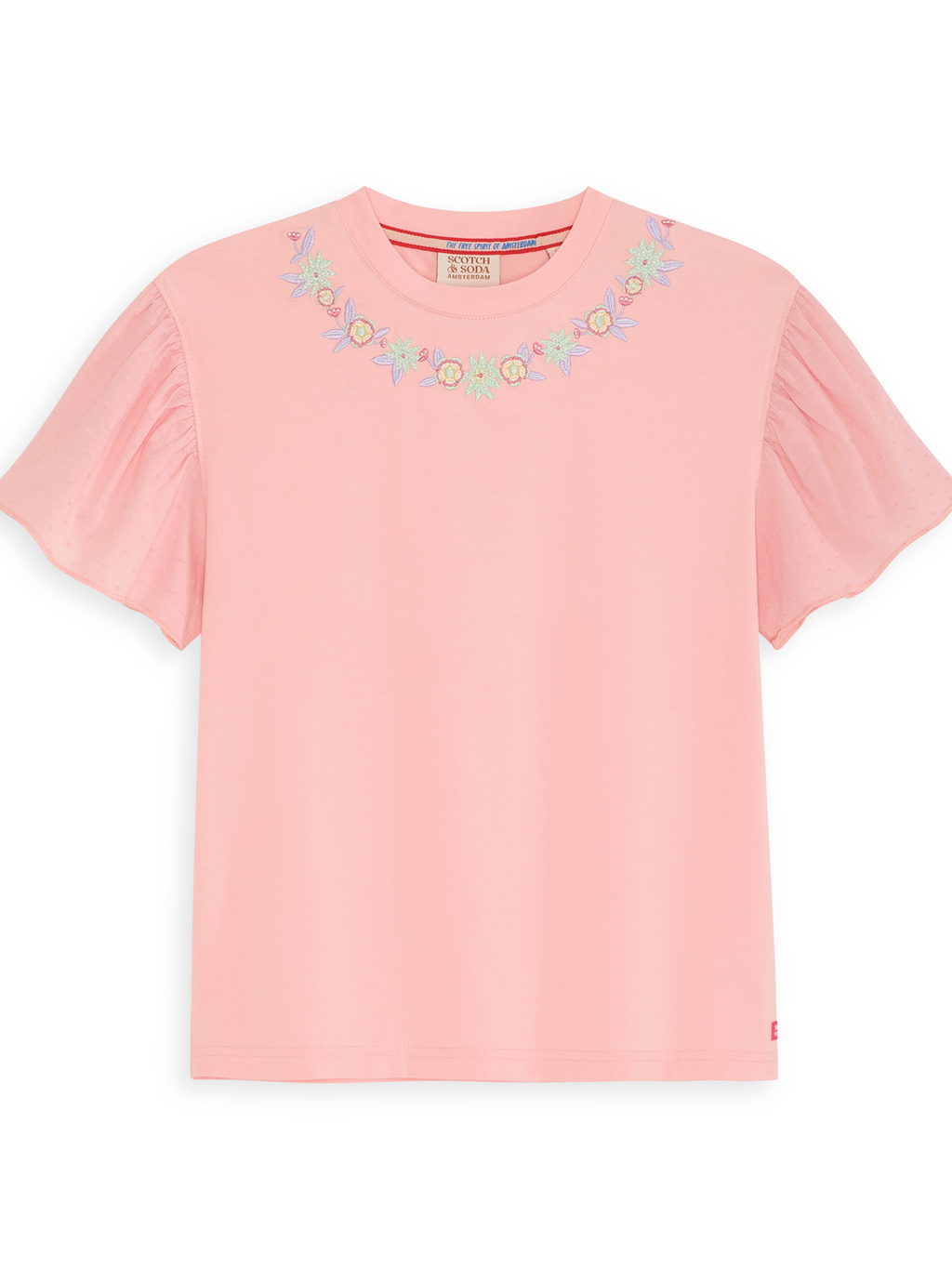 S&S Denim Group Stretch Jersey/ Swiss Dot Fashion Top