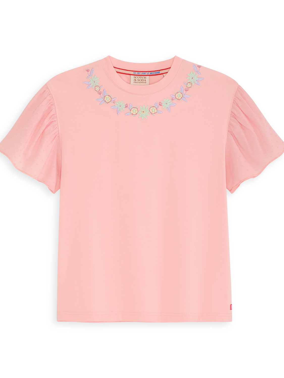 S&S Denim Group Stretch Jersey/ Swiss Dot Fashion Top