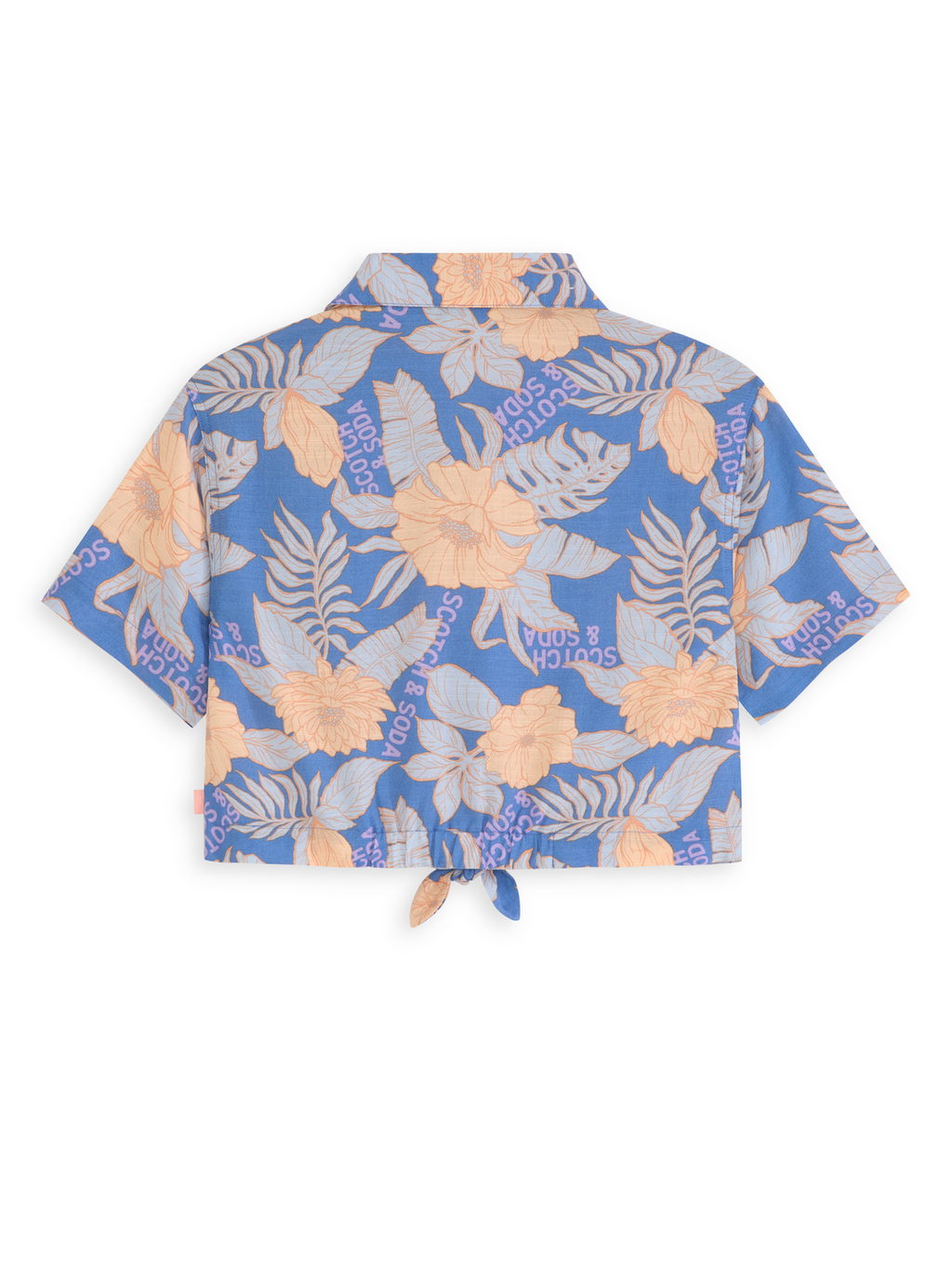 Ss Tie Front Button Up Top
