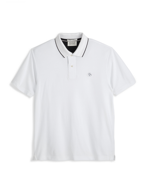 Polo à revers contrastés