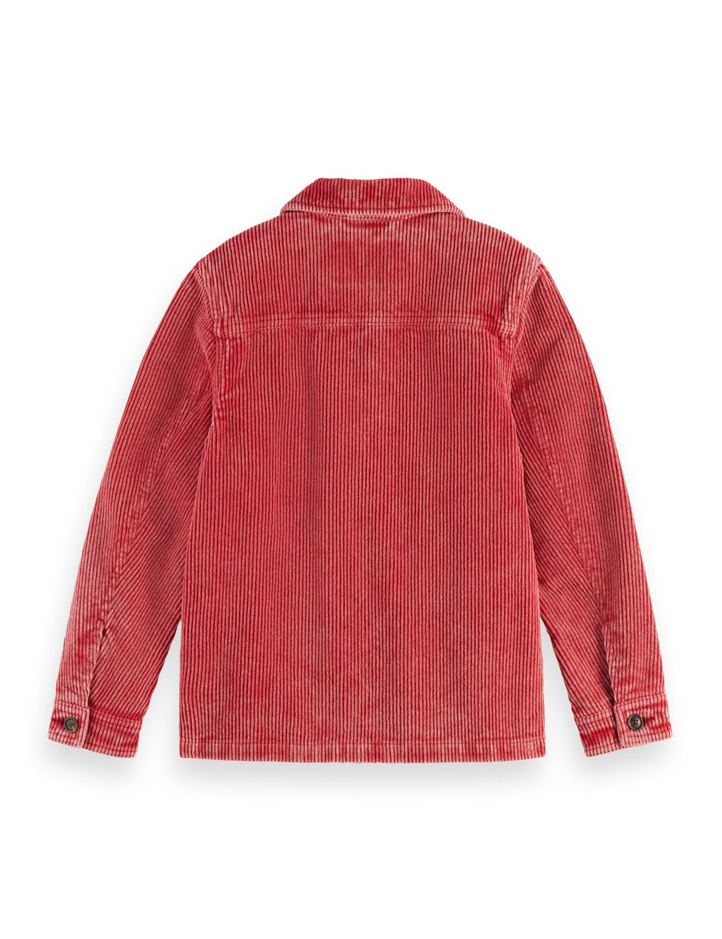Garment-dyed corduroy overshirt