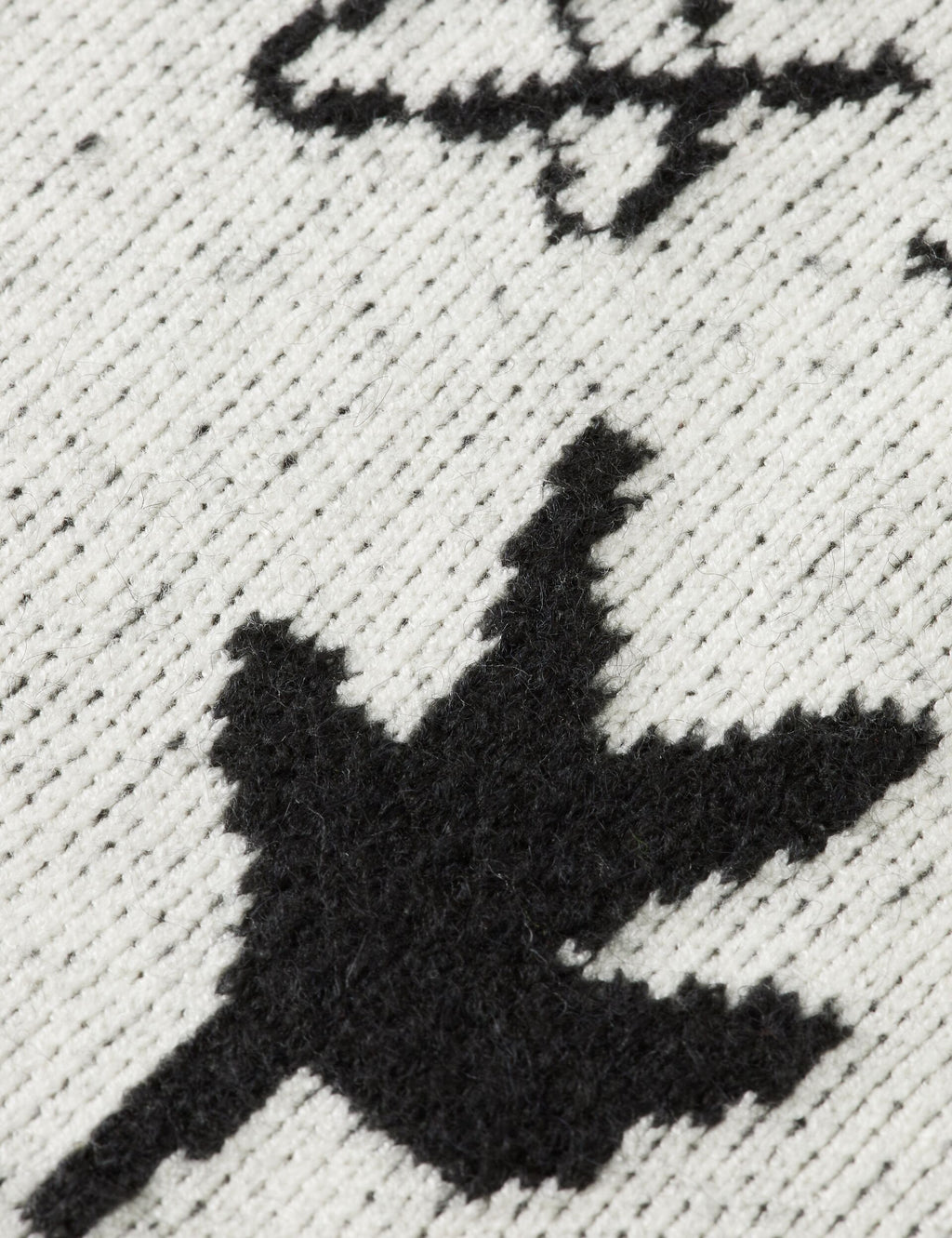 Loose-fit intarsia knitted pullover