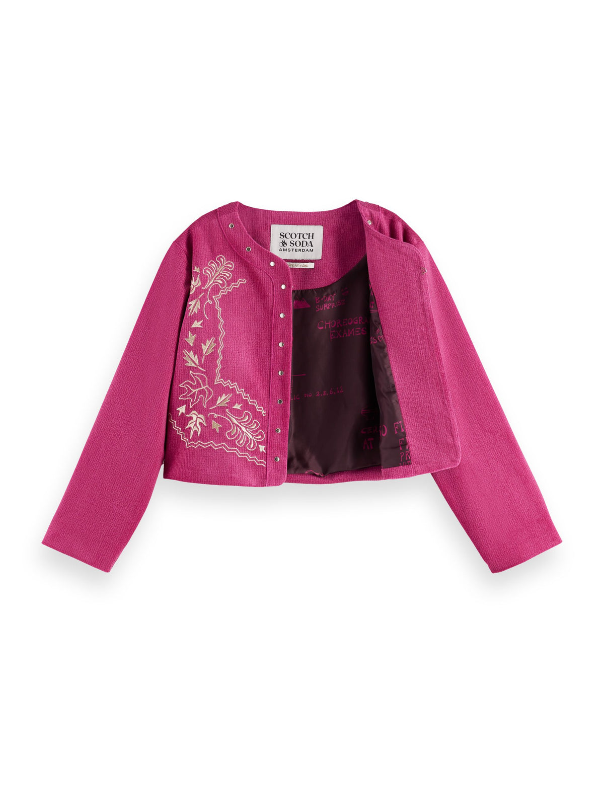 Velvet detailed bolero