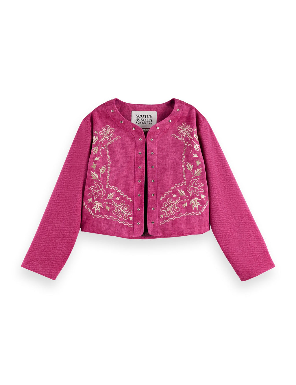 Velvet detailed bolero