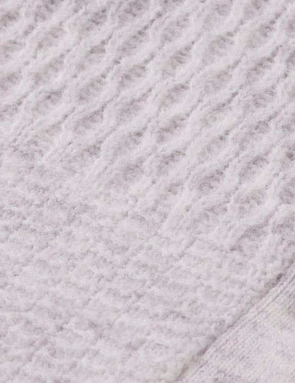 Girls' Patchwork melange alpaca-blend cardigan