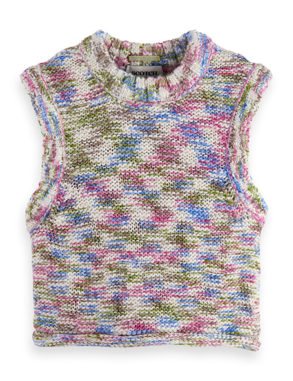 Girls' Multi-color melange vest