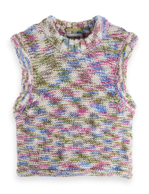 Gilet multicolore chiné pour filles