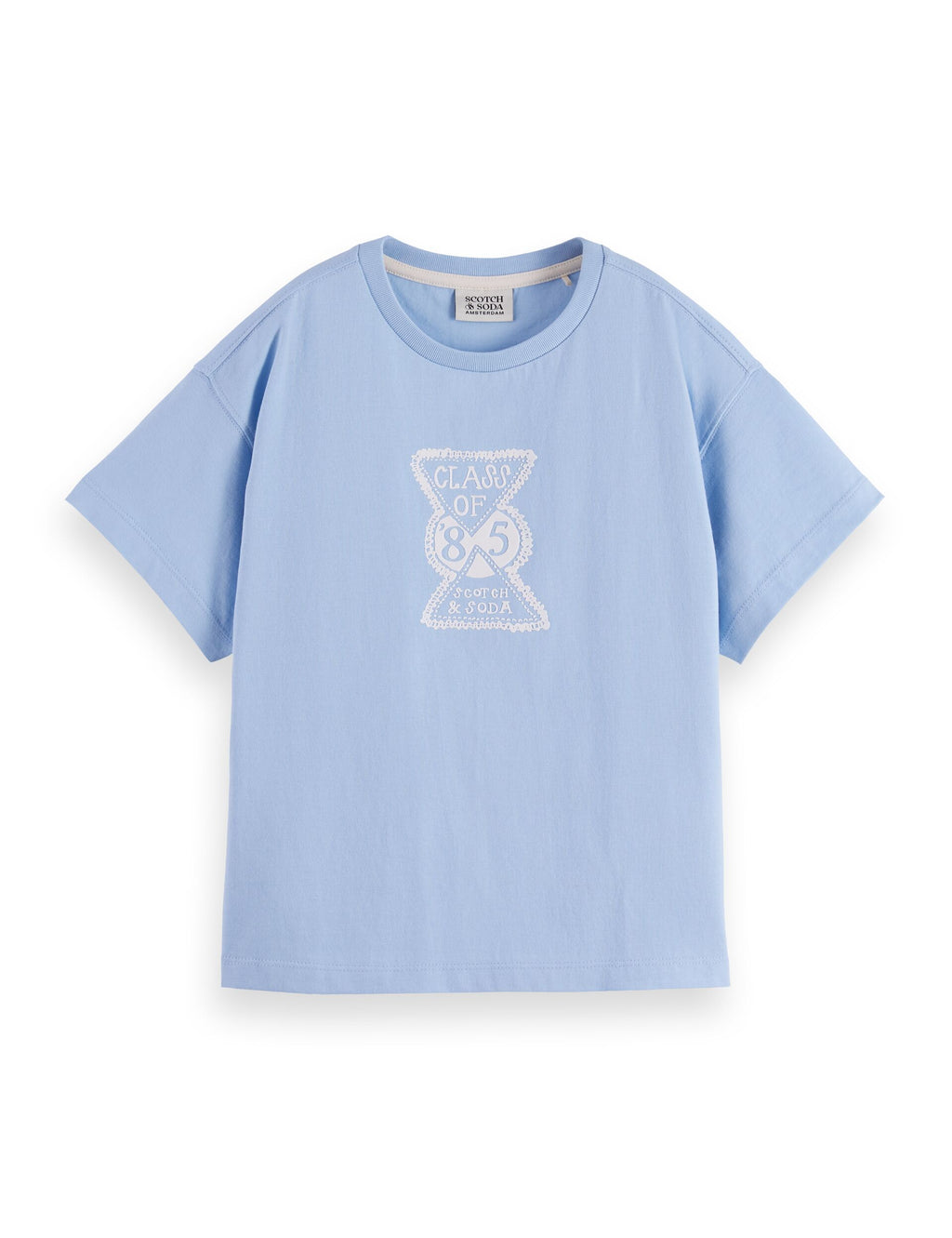Relaxed-fit cropped t-shirt with front artwork