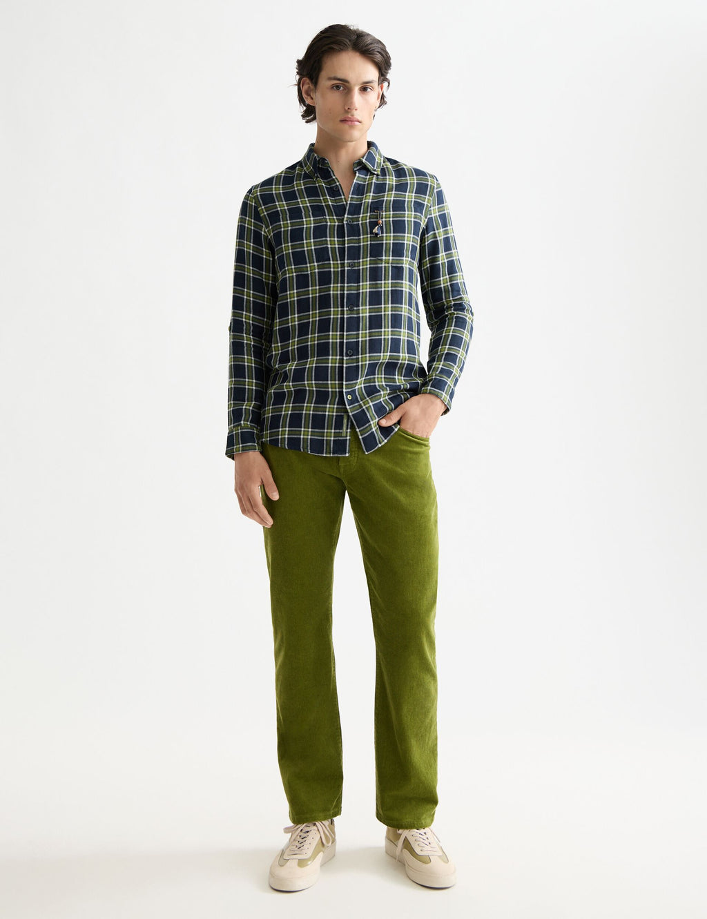 The Zee straight jeans in coloured corduroy