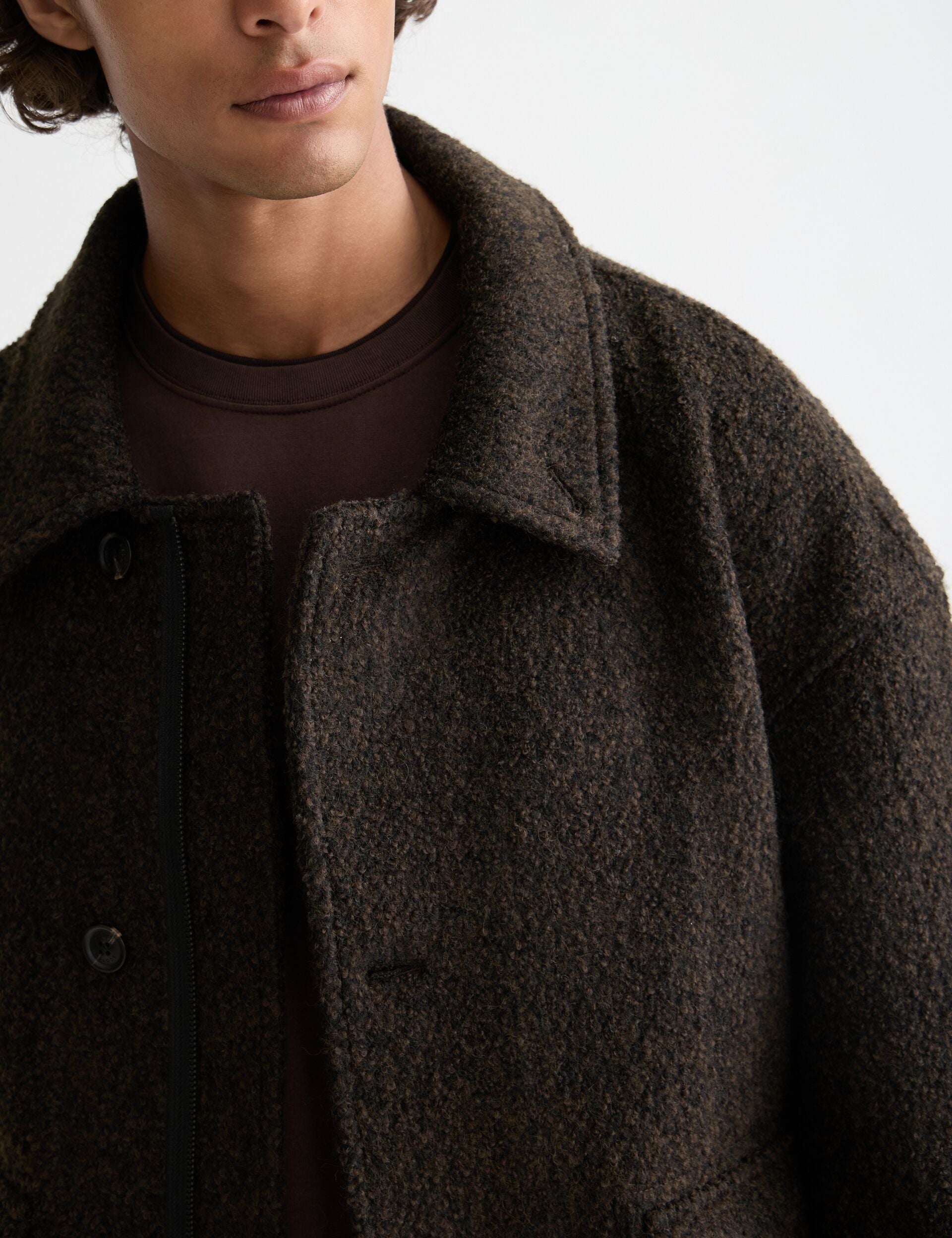 Short wool coat