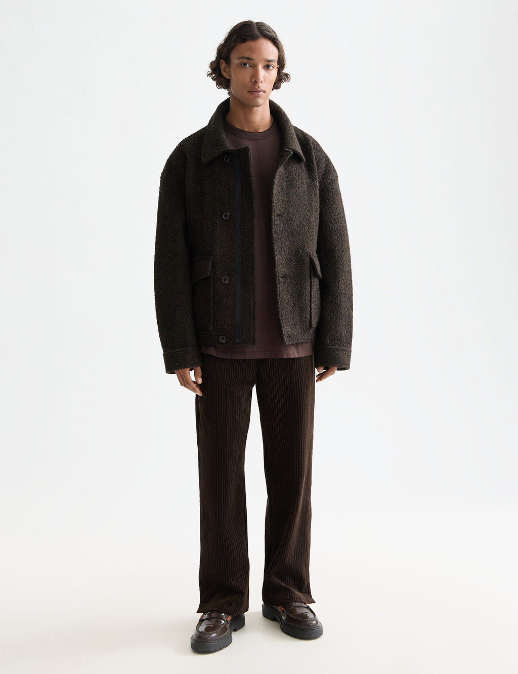 Short wool coat