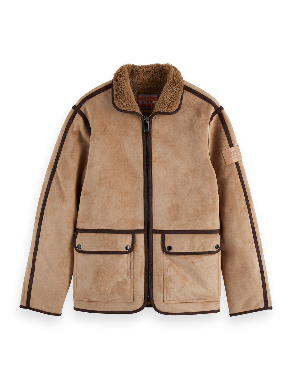 Faux shearling jacket