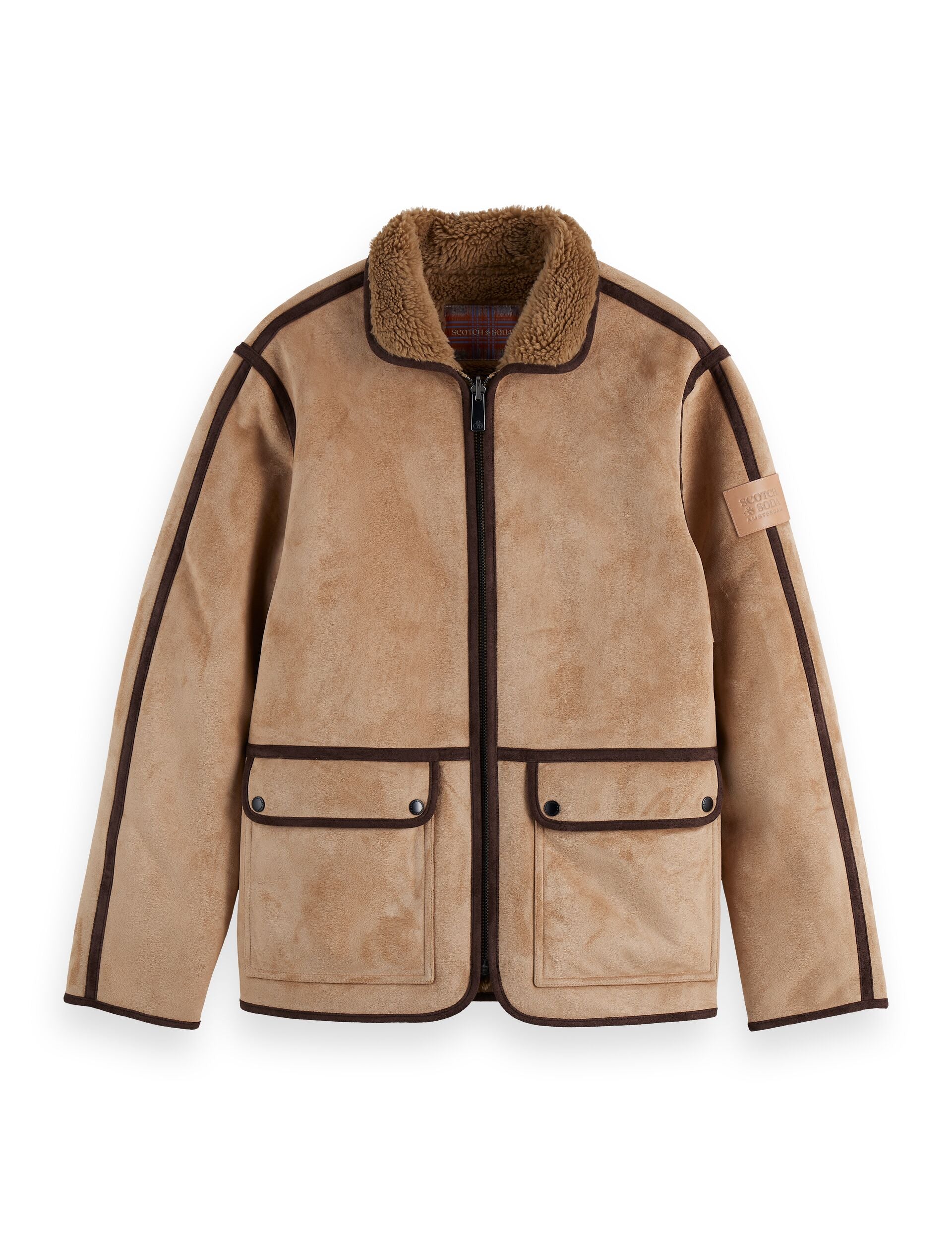 Faux shearling jacket