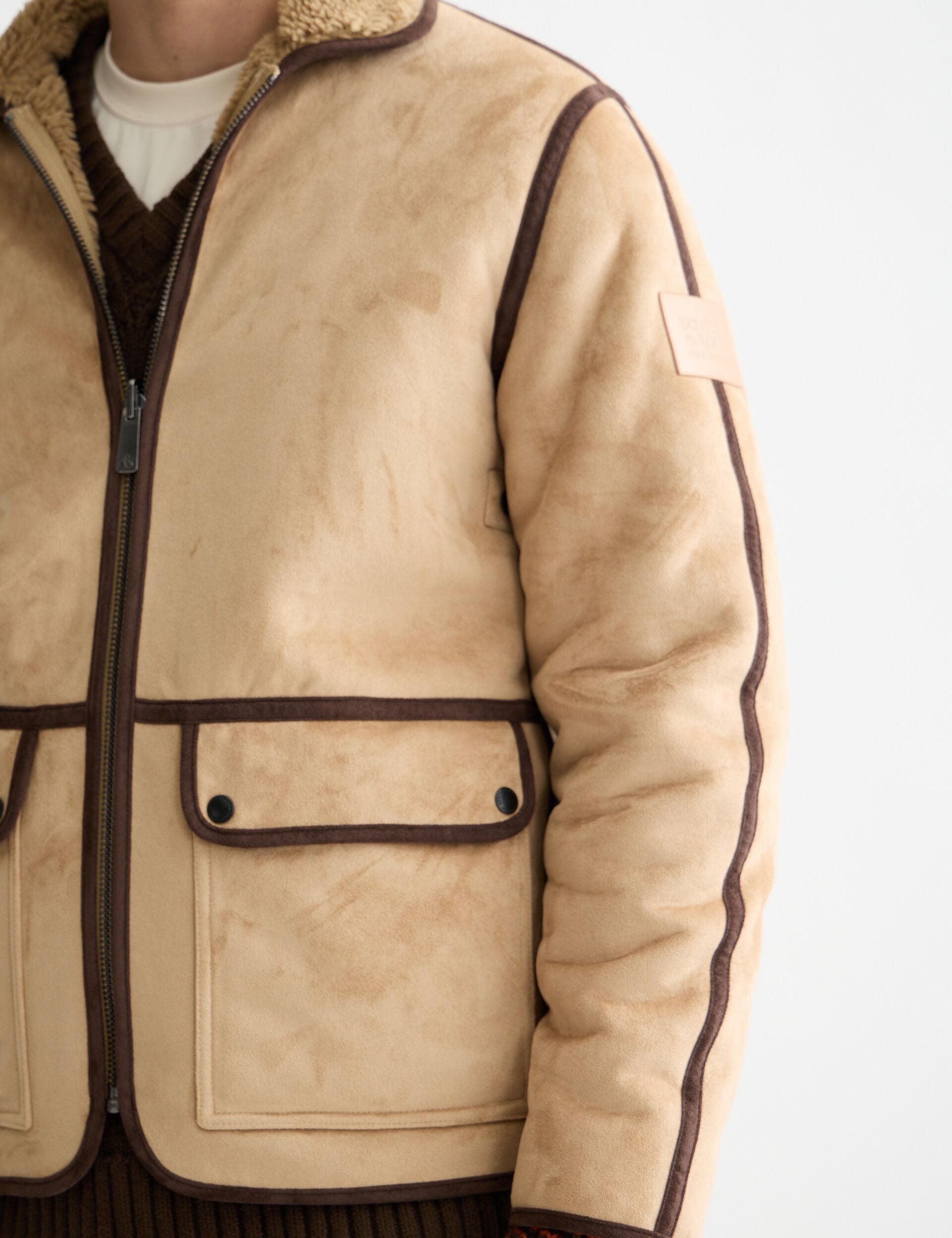 Faux shearling jacket