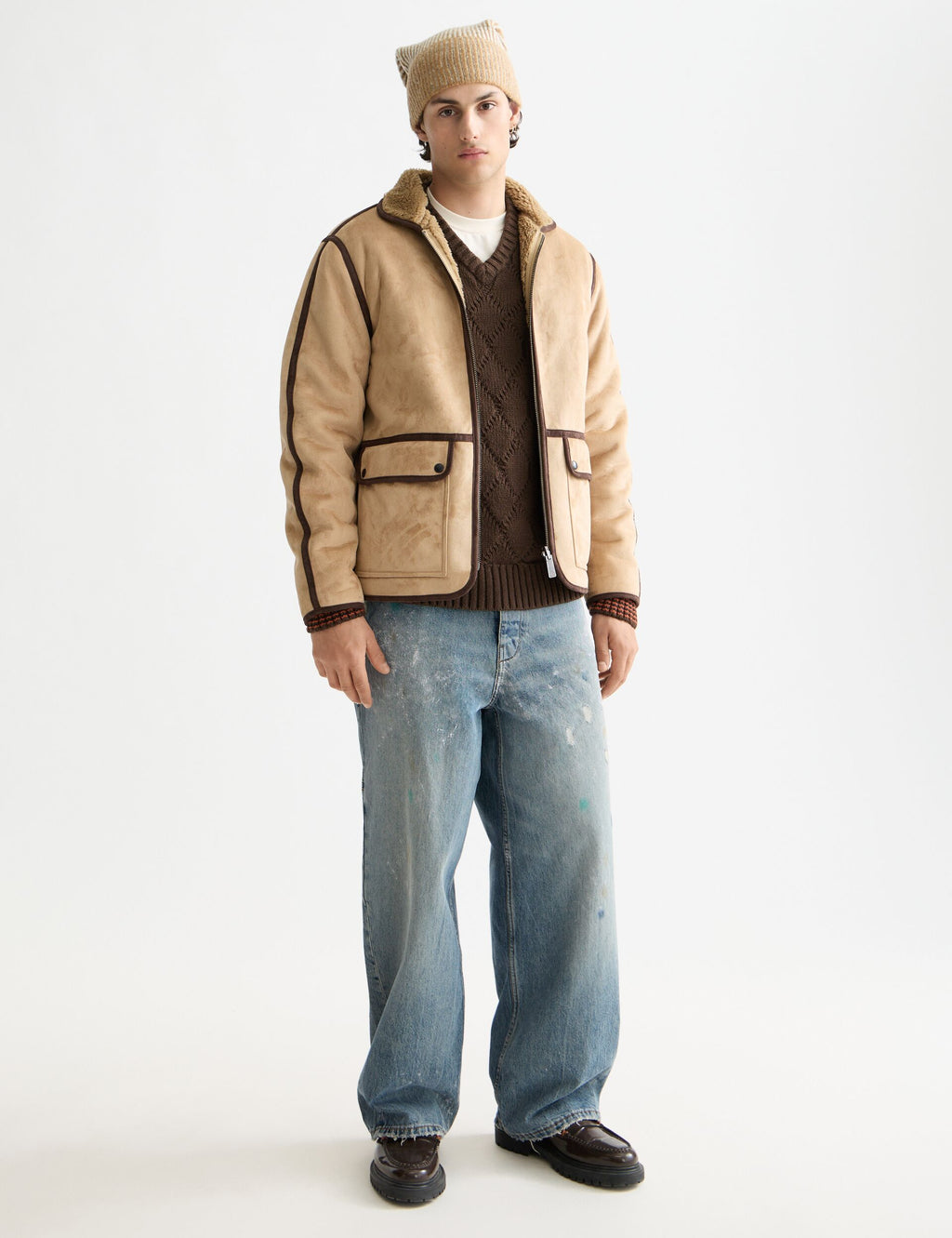 Faux shearling jacket