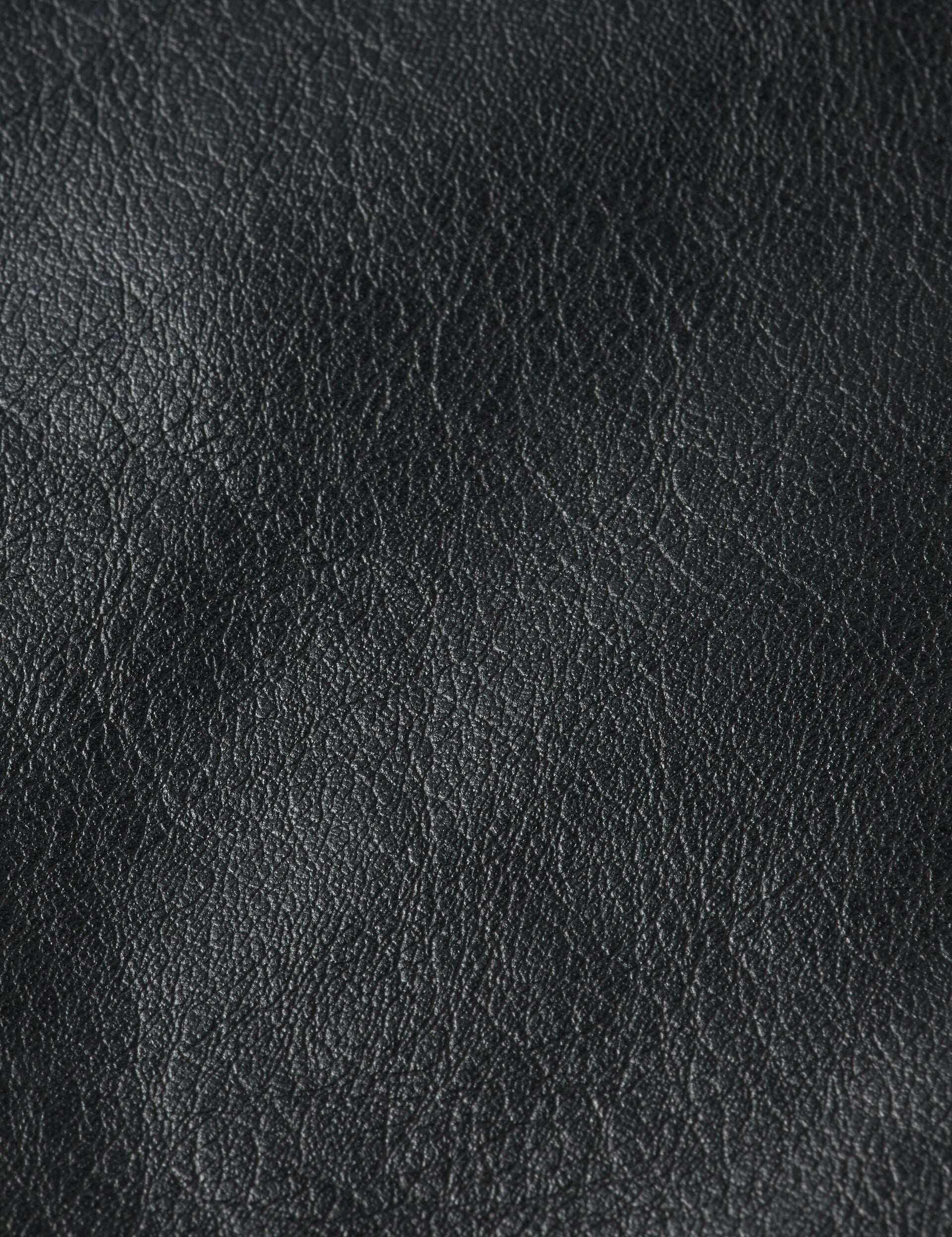 Faux leather puffer