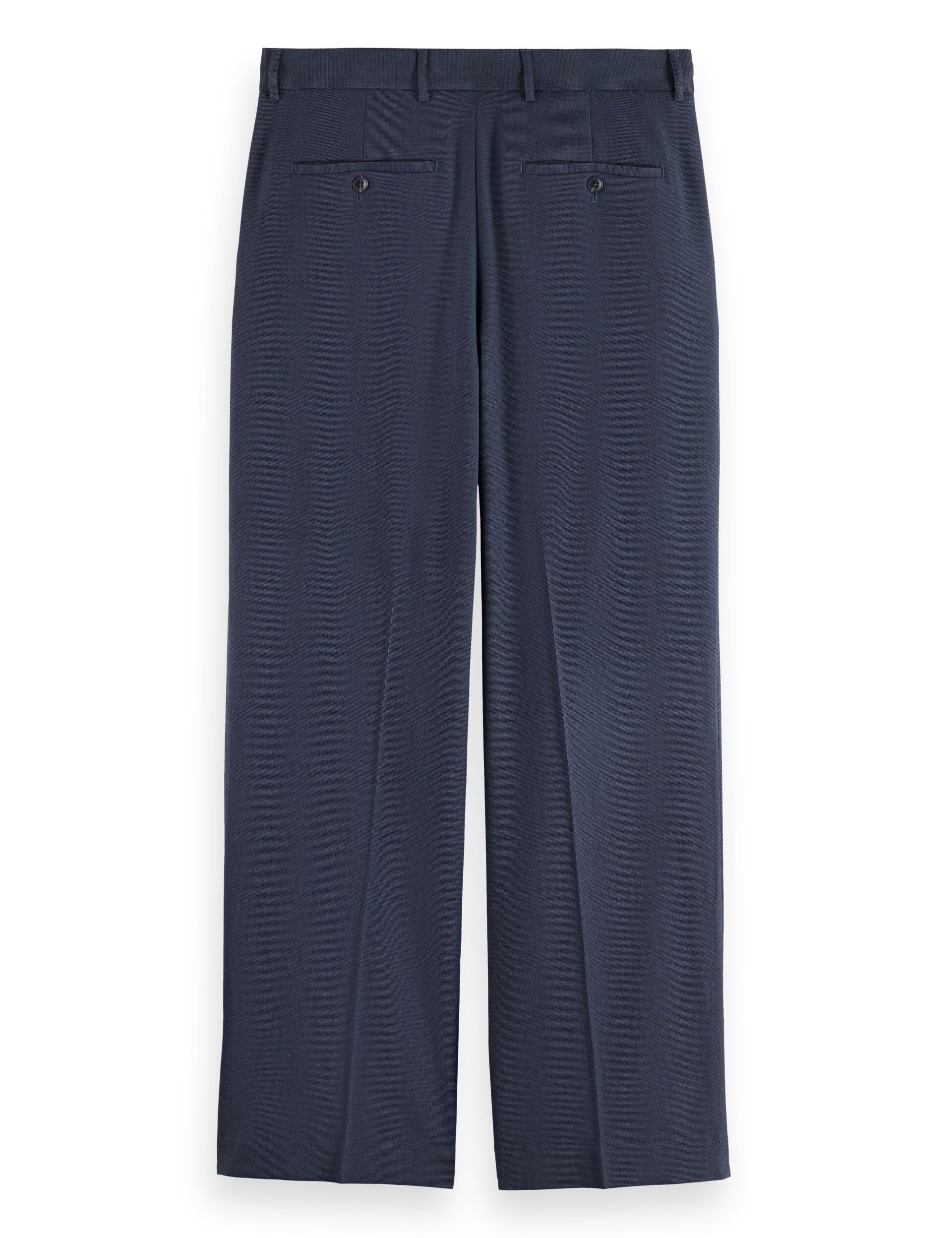Yarn-dyed cool wool-blend baggy fit chino
