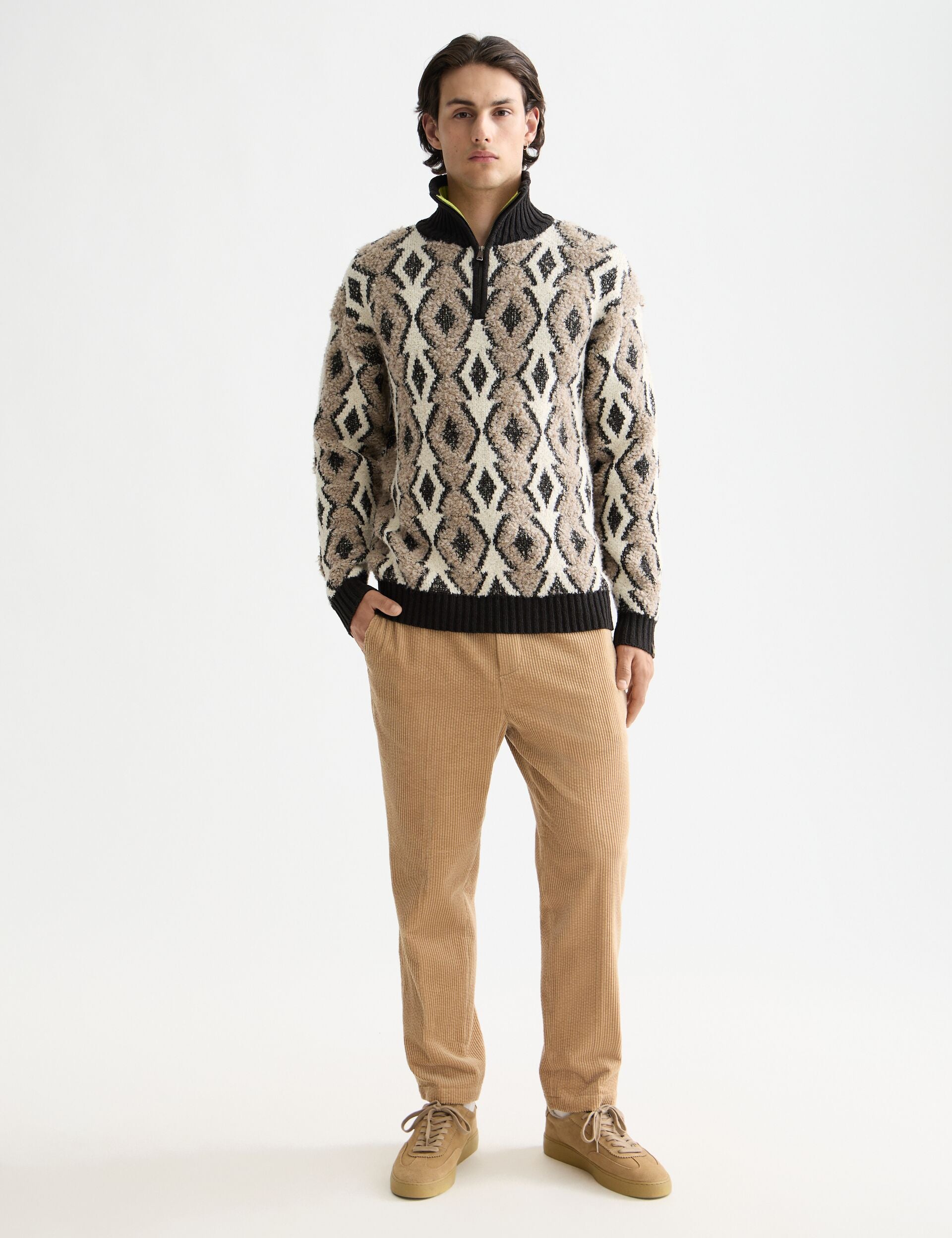 Fave - Cotton corduroy loose tapered jogger