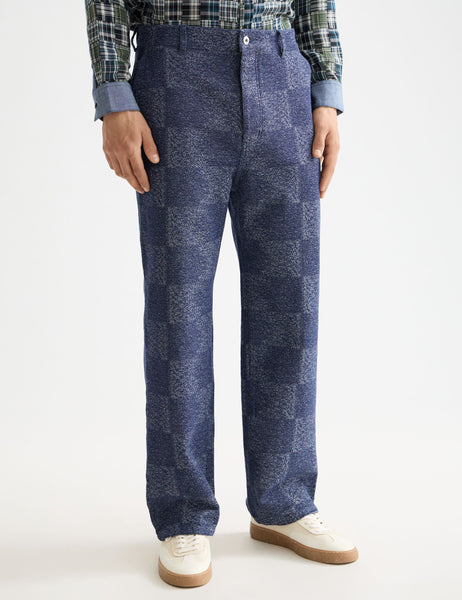 Pitch - cotton jacquard loose fit 5-pocket pant chino– Scotch & Soda