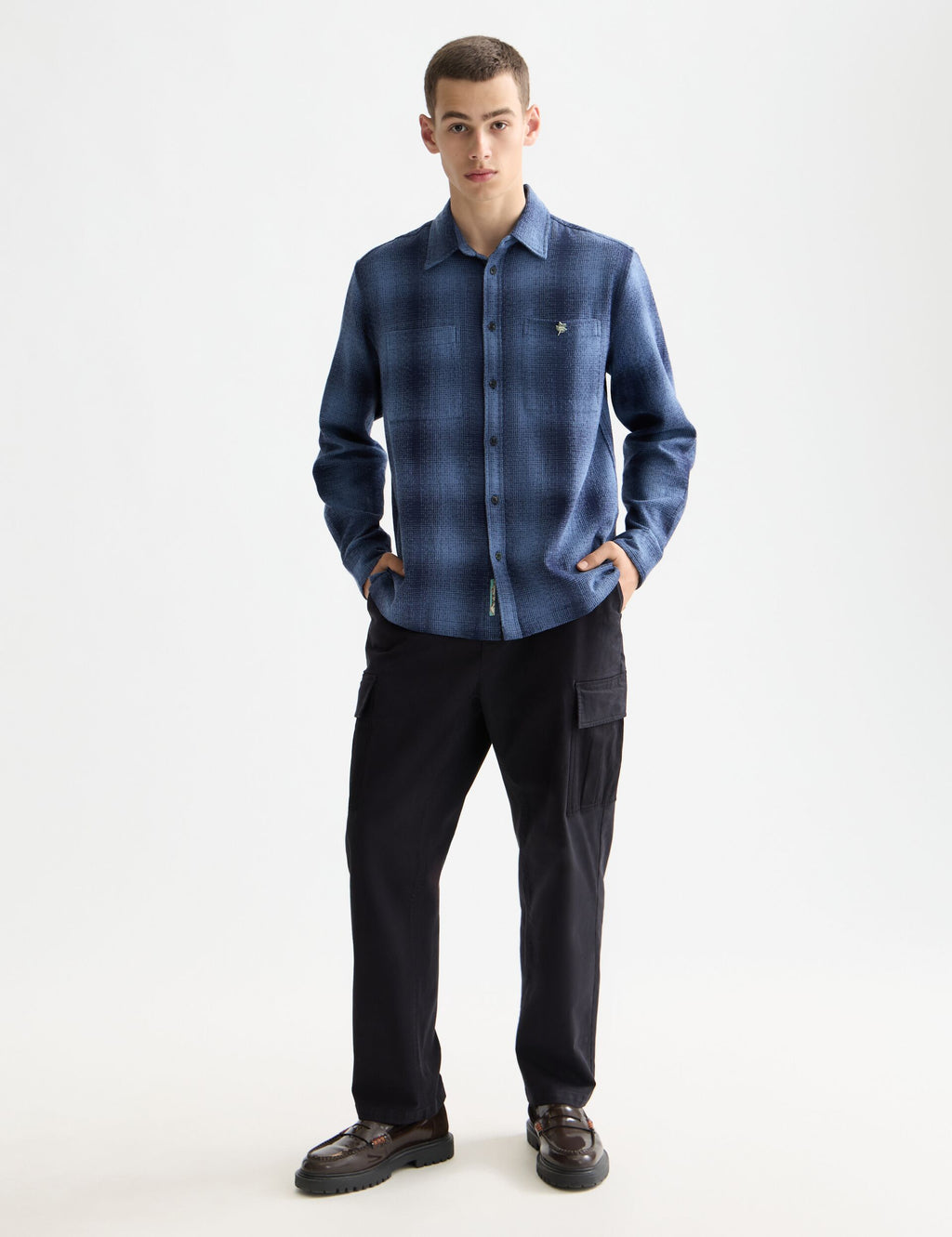 Shadow check shirt