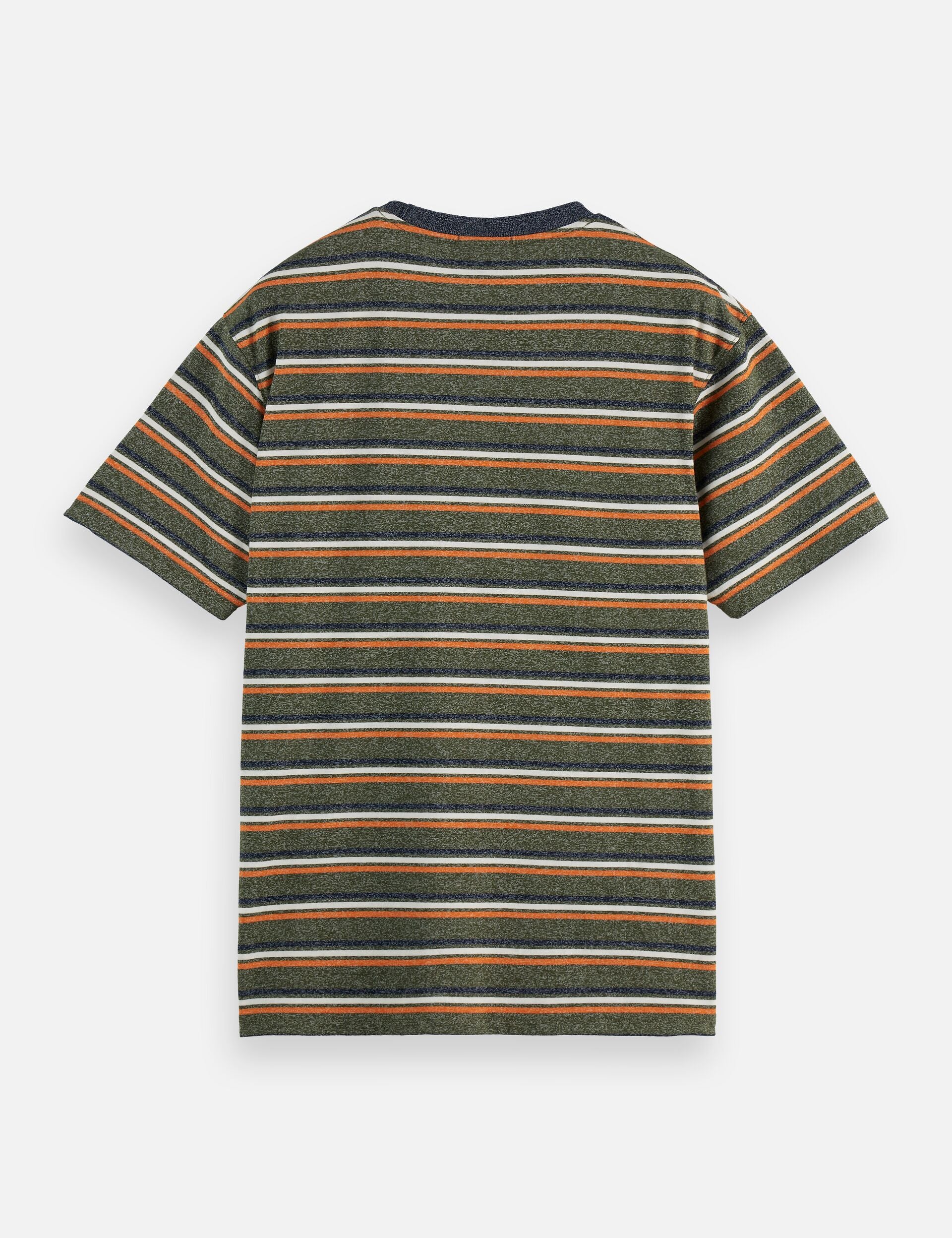Relaxed Fit Yarn Dye Stripe T-shirt