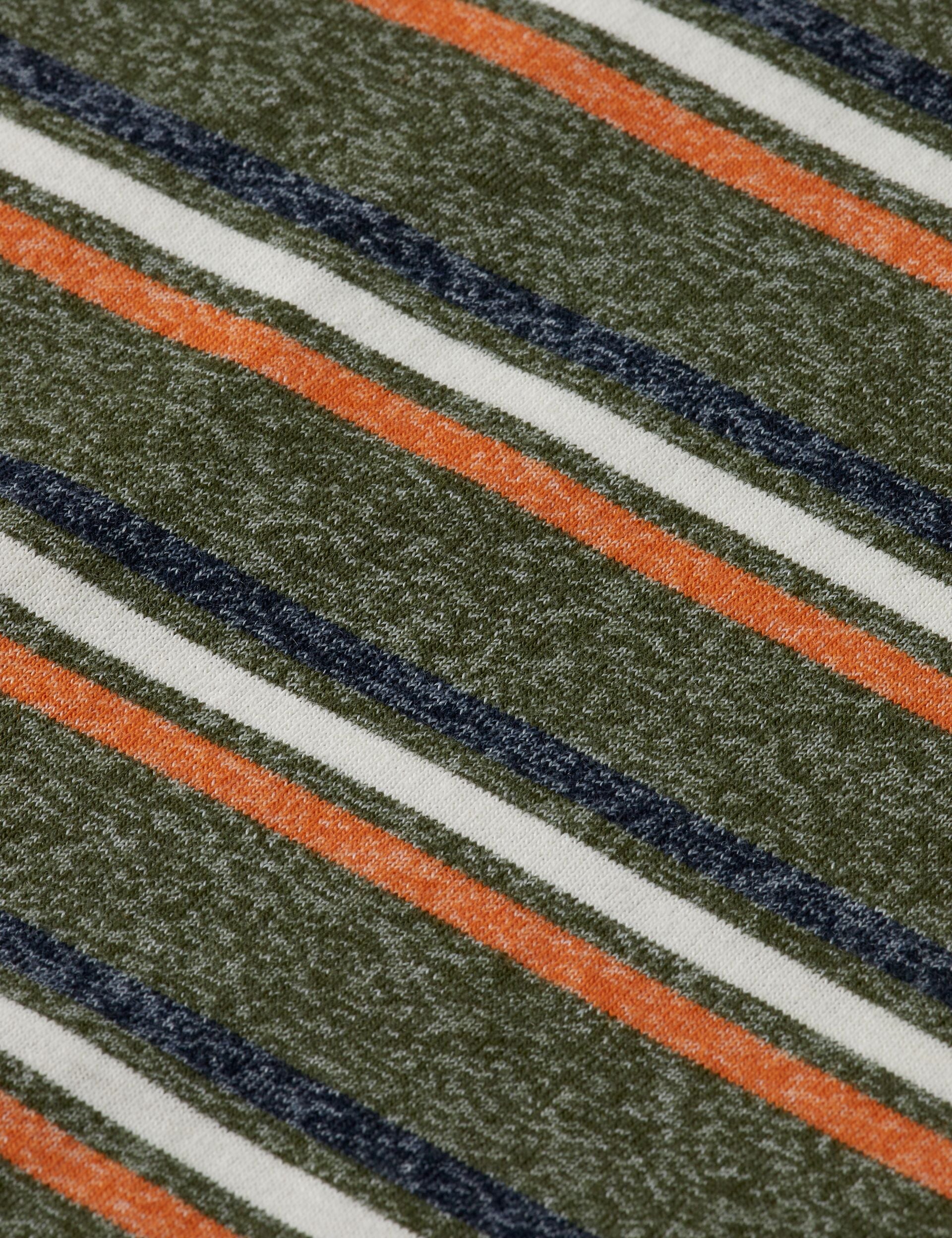 Relaxed Fit Yarn Dye Stripe T-shirt
