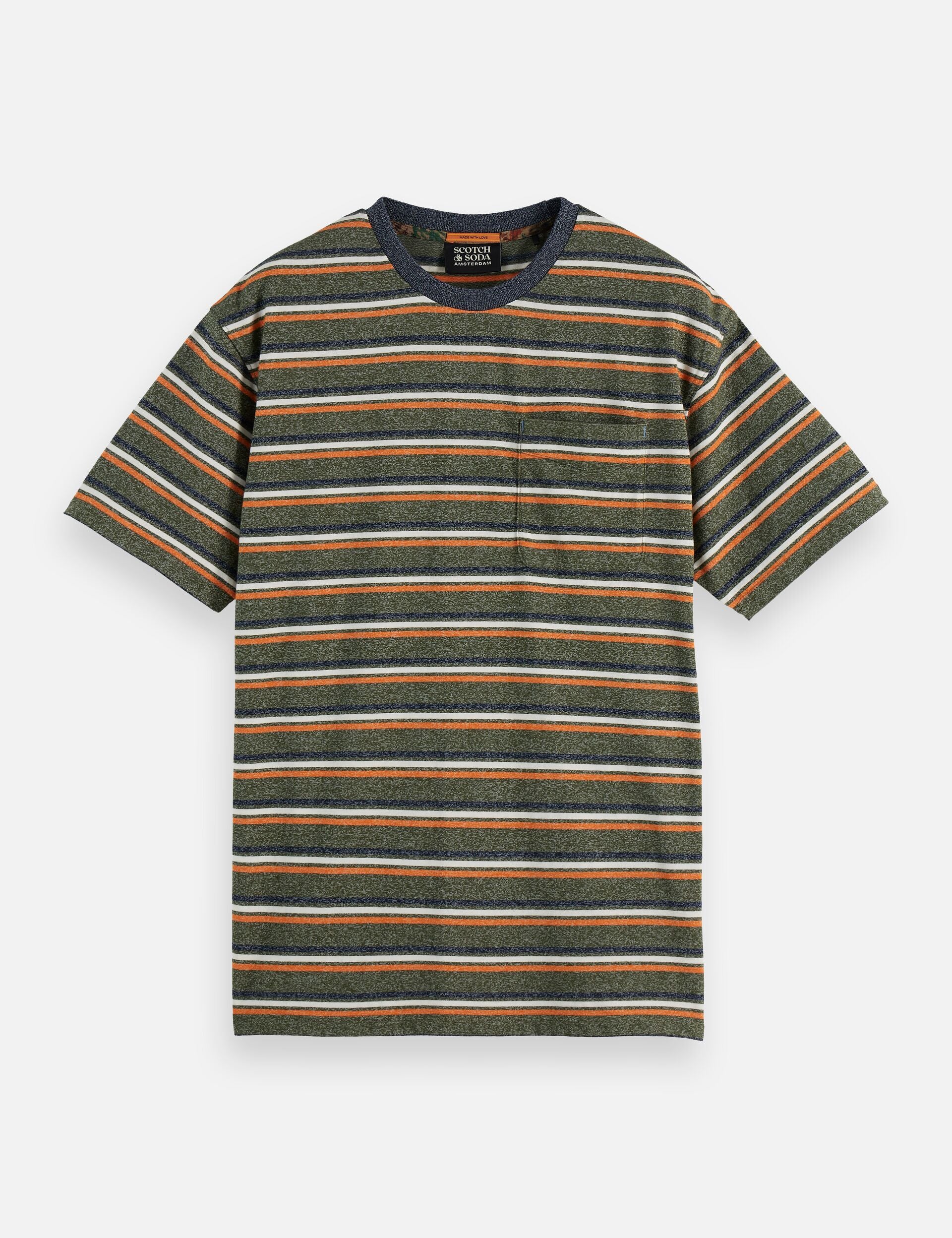 Relaxed Fit Yarn Dye Stripe T-shirt