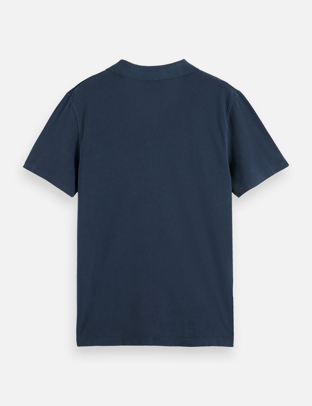 Garment-dyed pique relaxed fit pocket polo