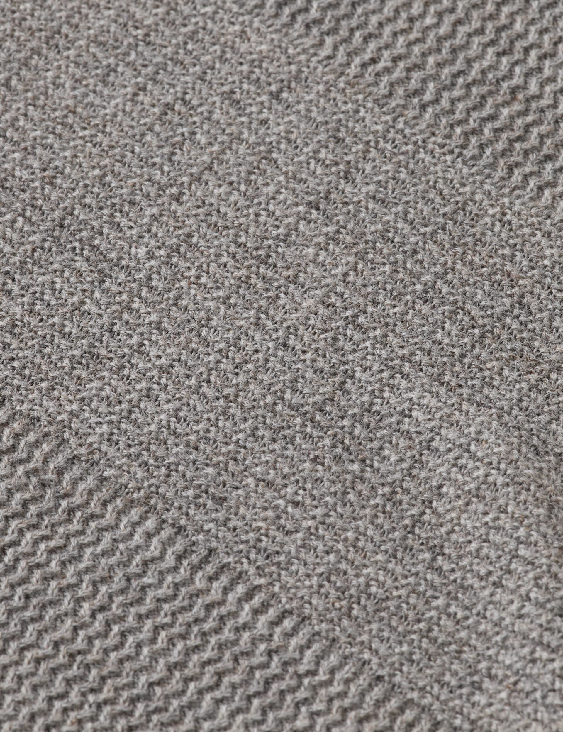 Knitted tone on tone striped regular fit polo