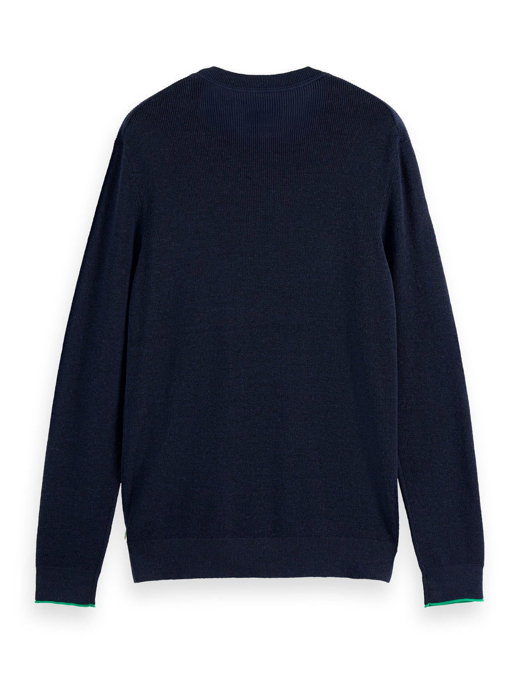 Linen blend crew neck