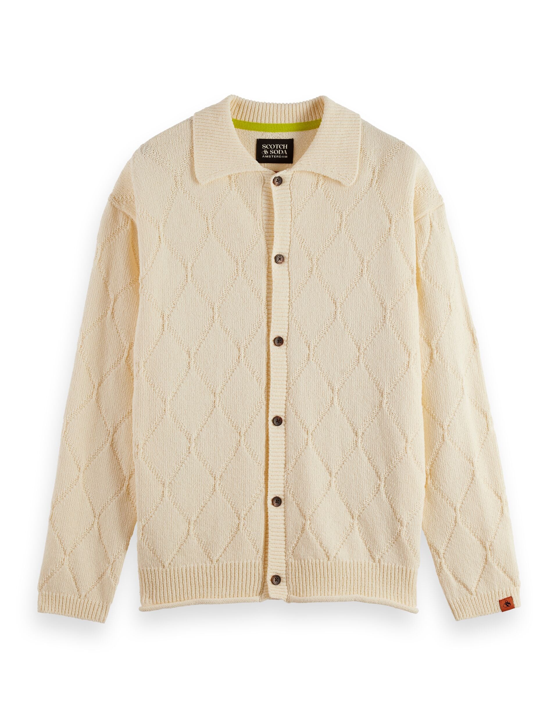 Open work long sleeve shirt