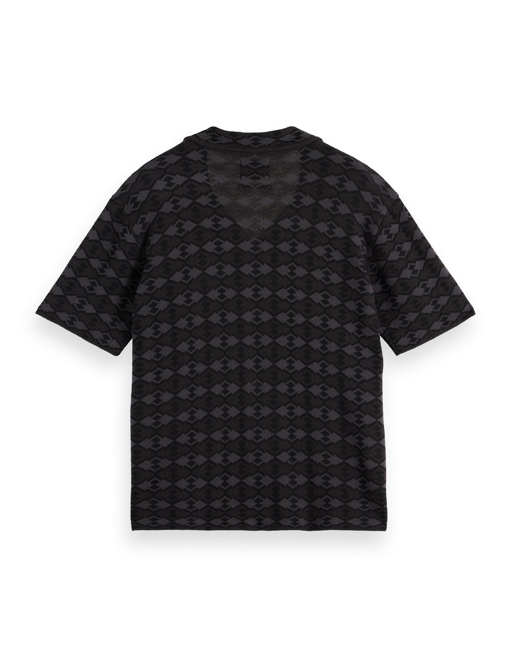 Tone on tone knitted polo