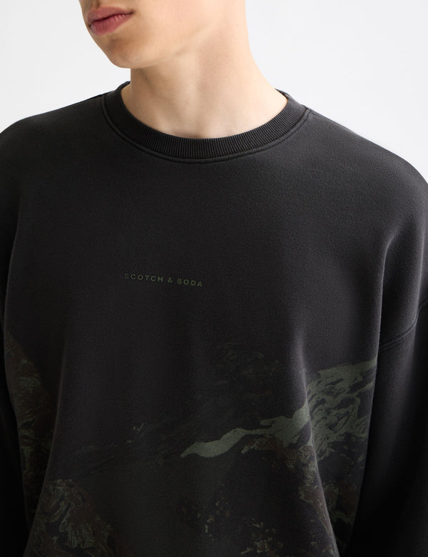 Loose Fit Overdyed AW Sweatshirt