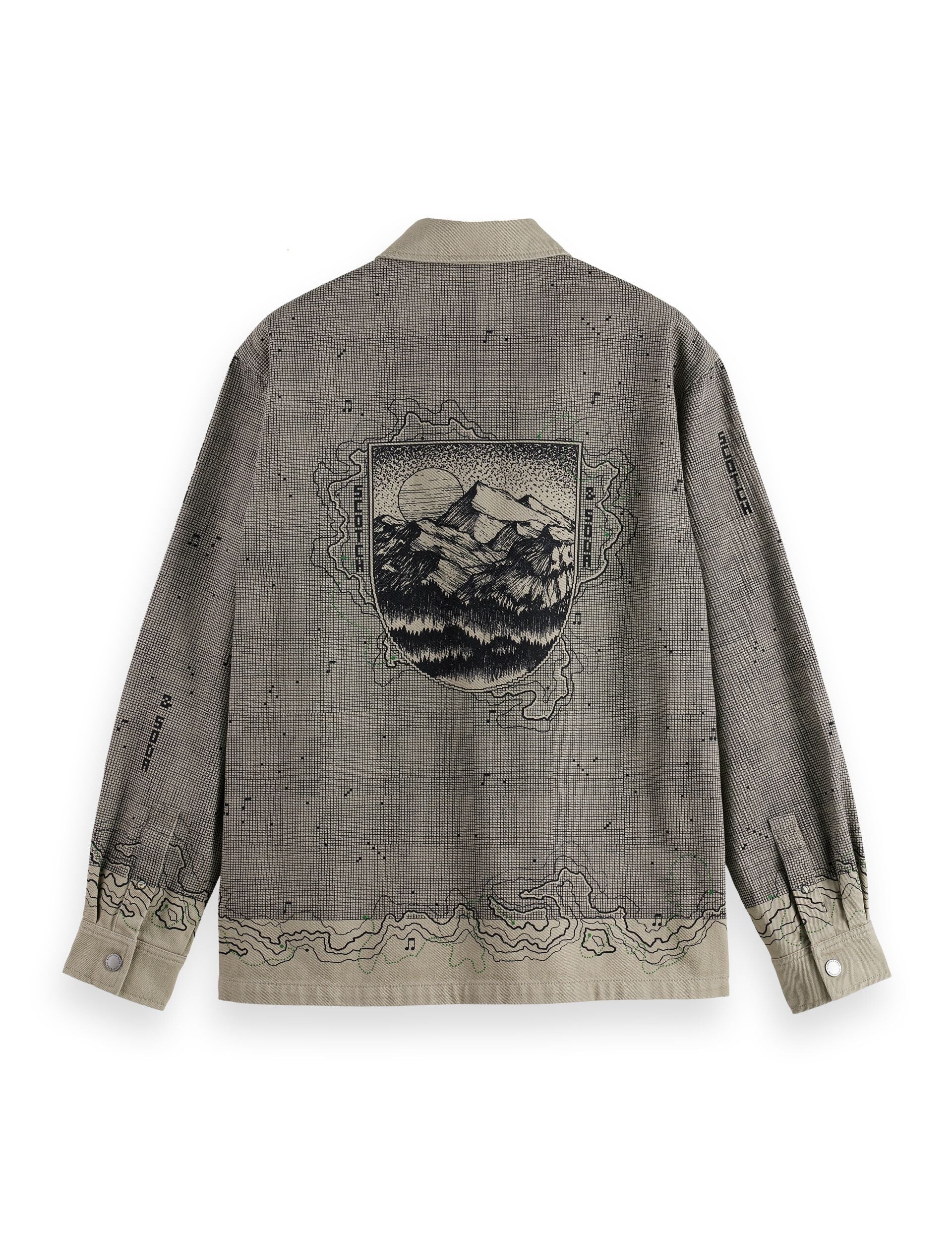 Placement graphic overshirt