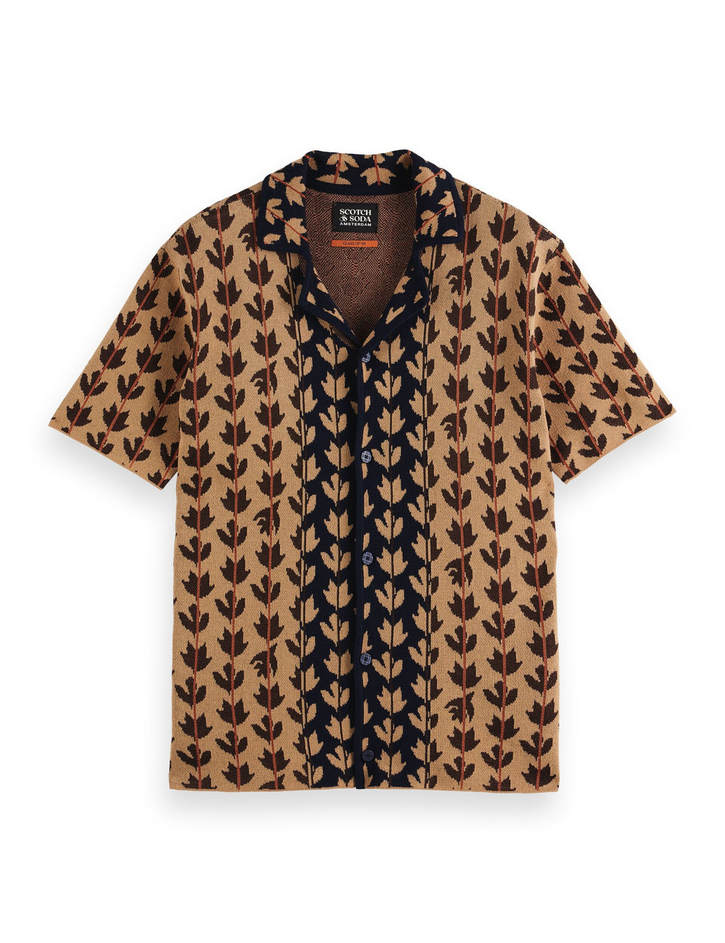 Knitted short sleeve shirt