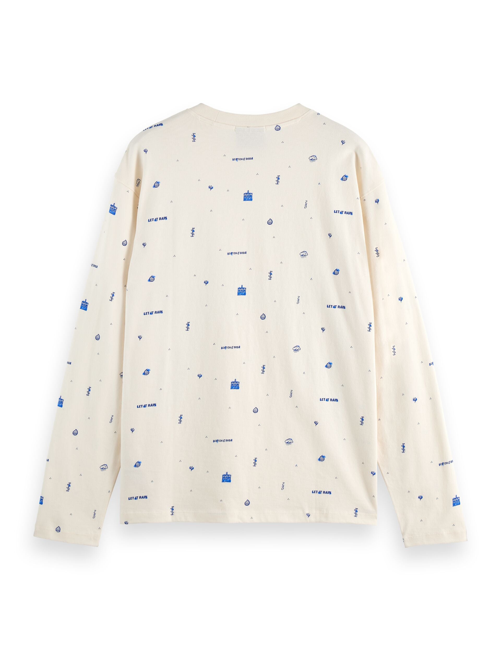 750 years celebration relaxed fit allover printed tee