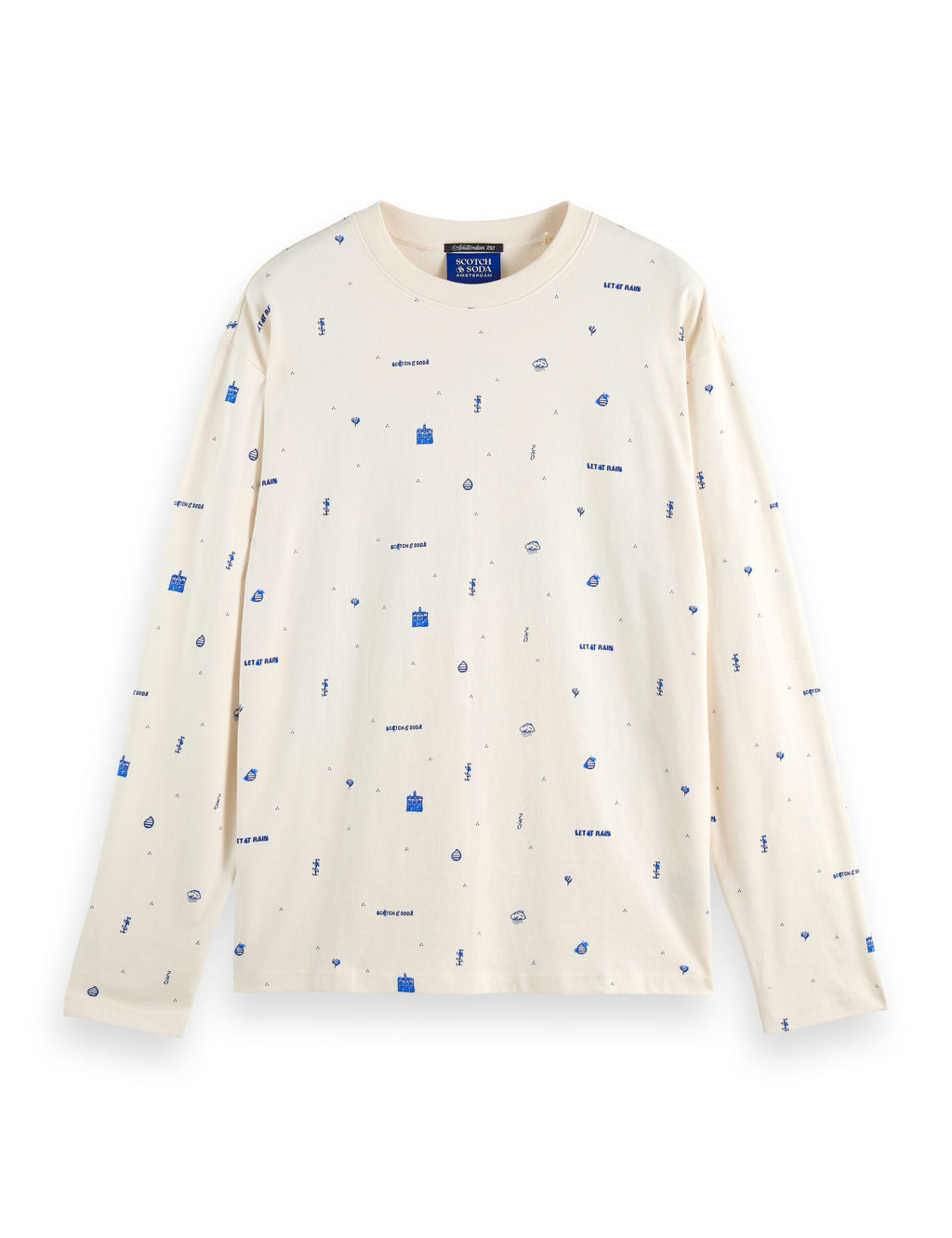 750 years celebration relaxed fit allover printed tee