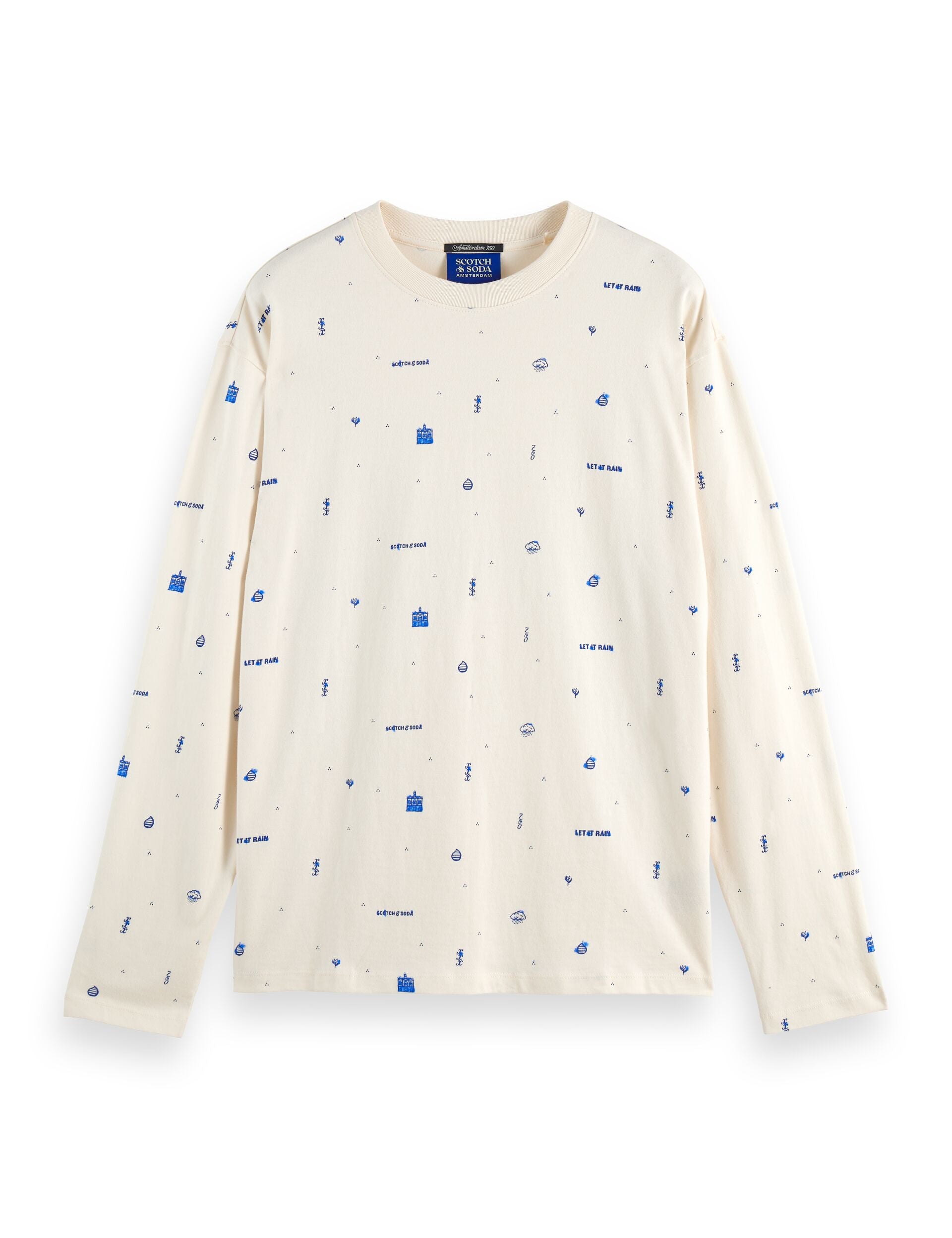 750 years celebration relaxed fit allover printed tee