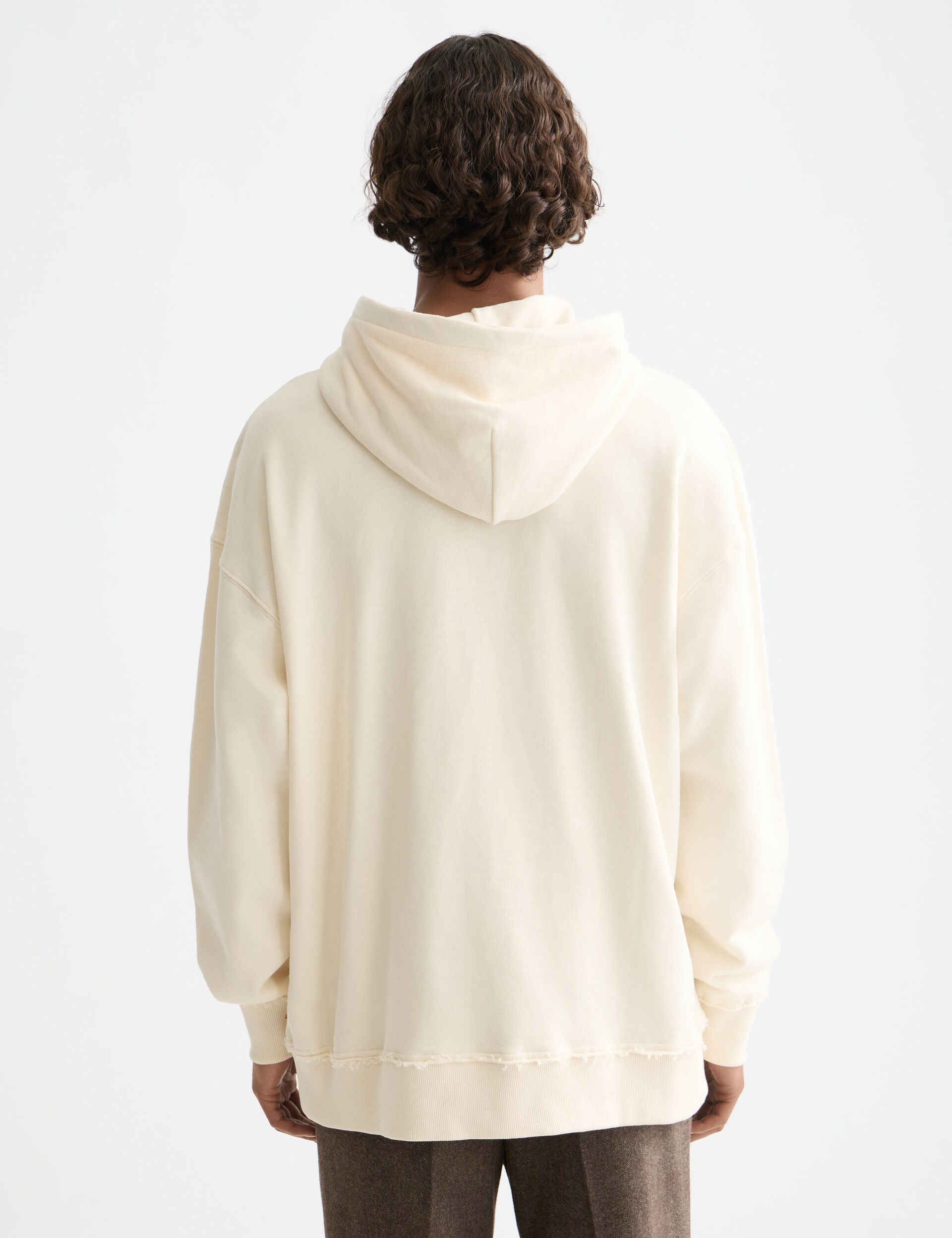 Loose Fit Embroidered Artwork Hoodie