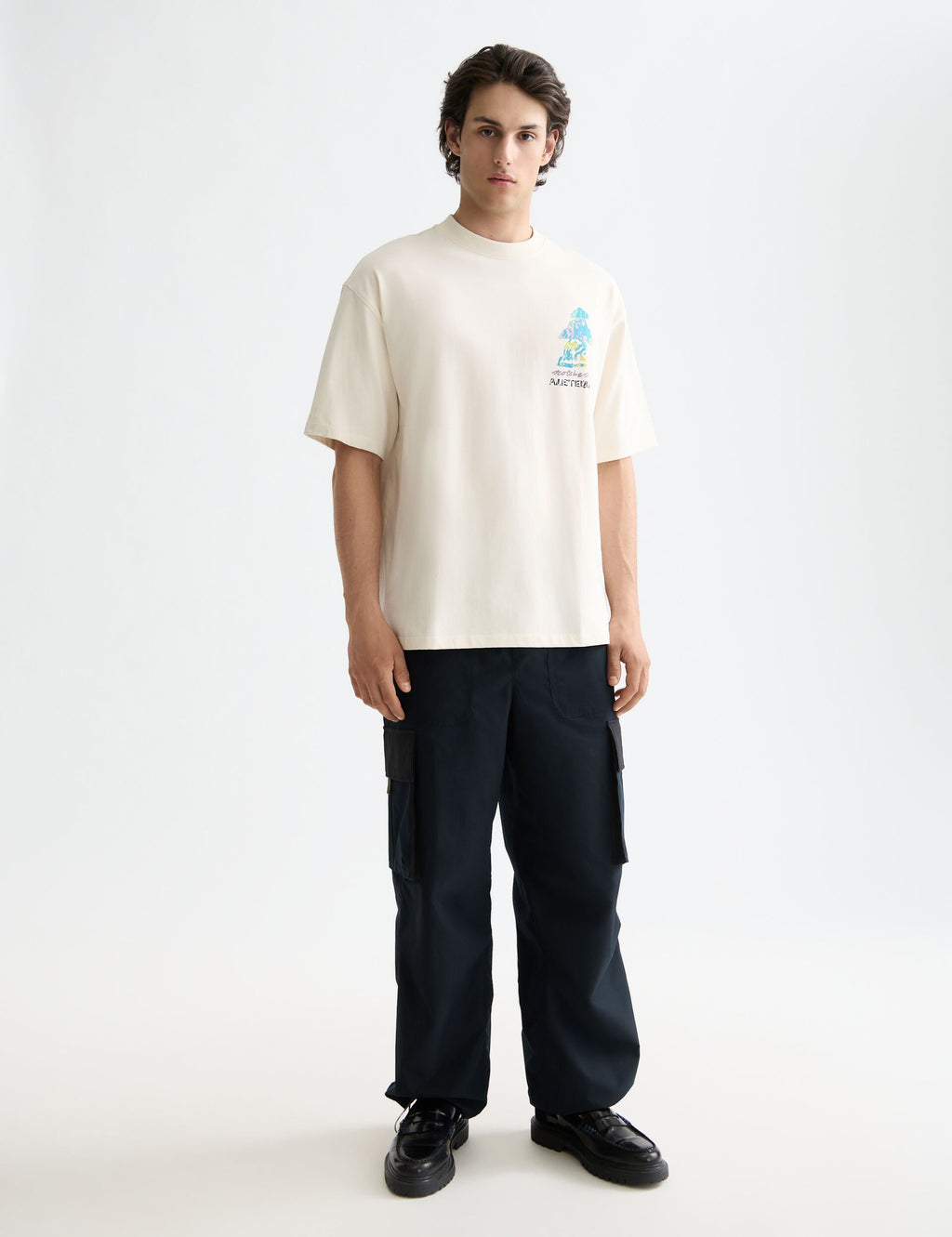 Loose fit front and back artwork t-shirt