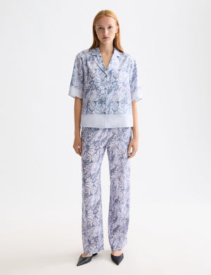 Printed short sleeve shirt