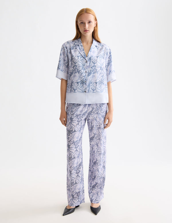 Printed short sleeve shirt