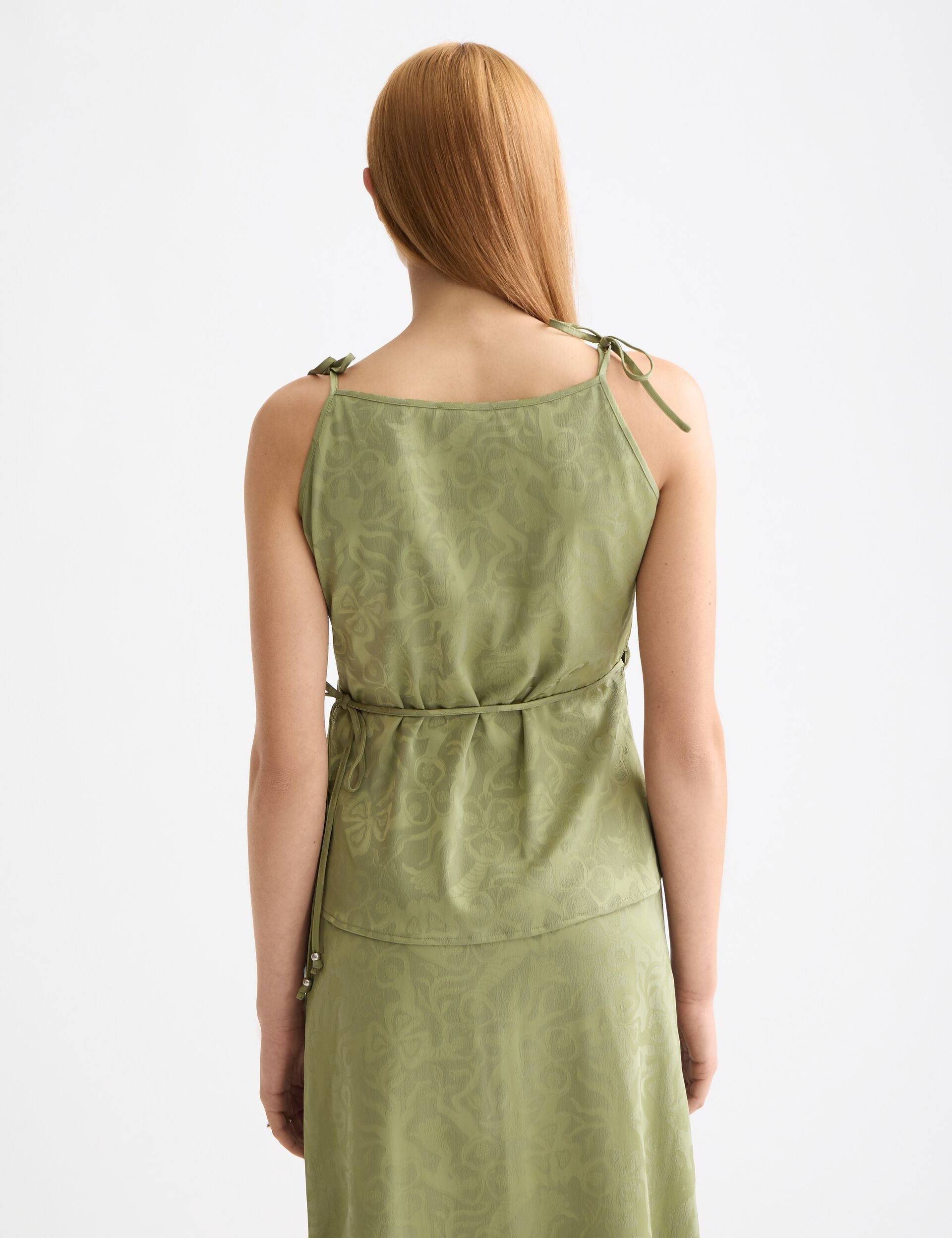 Draped wrap tank