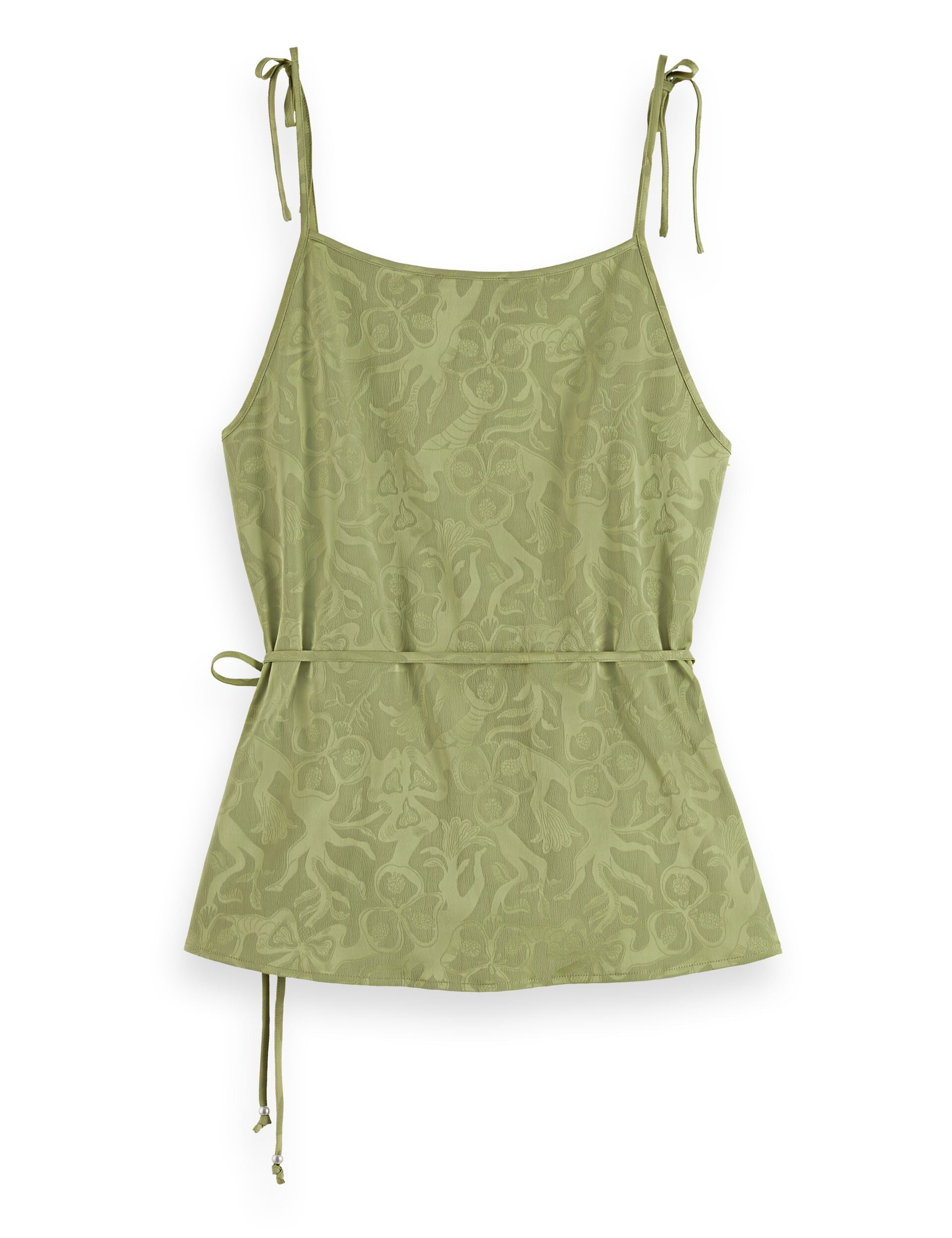 Draped wrap tank