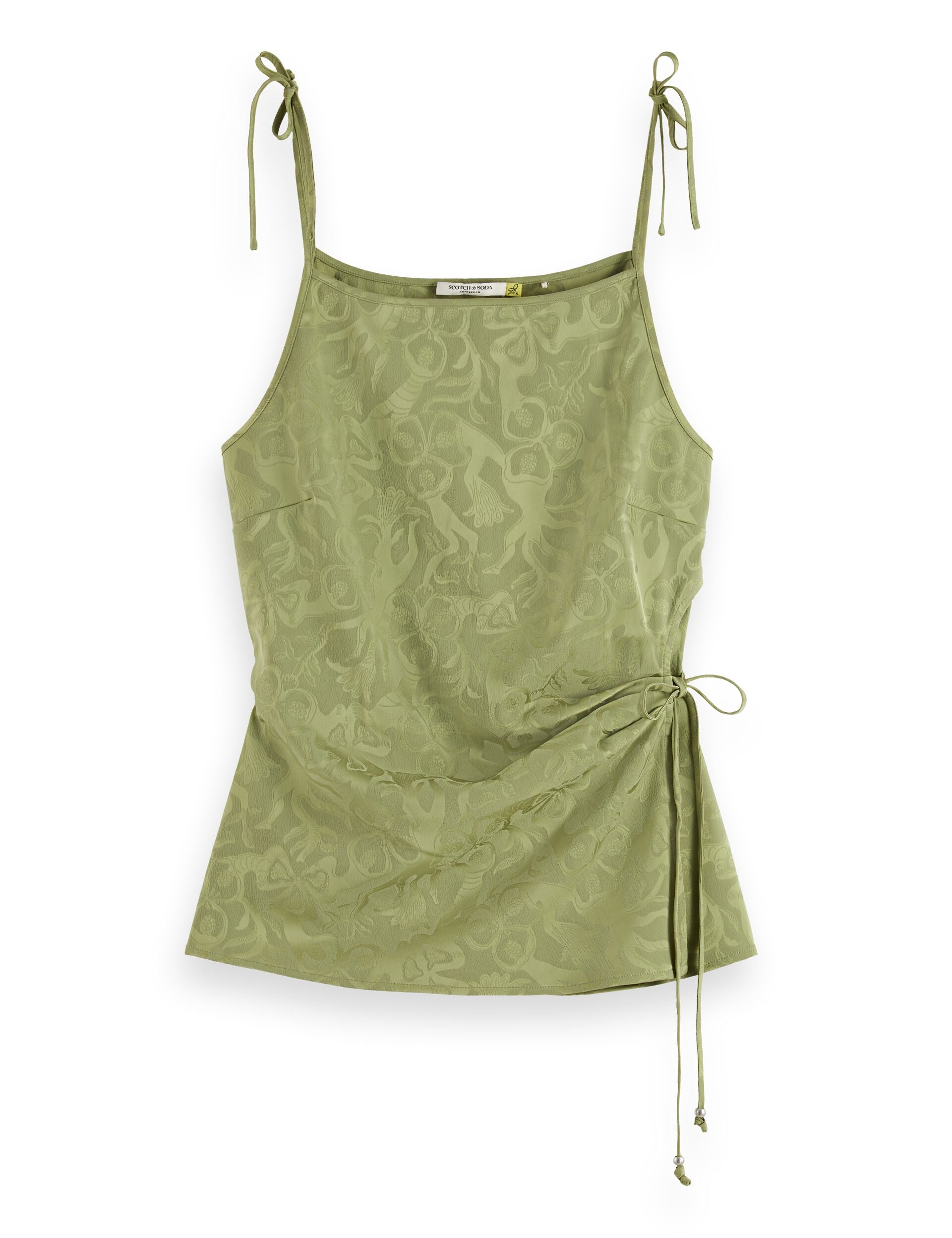 Draped wrap tank