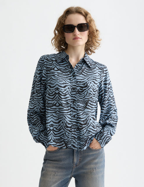 chemise imprimée coupe décontractée