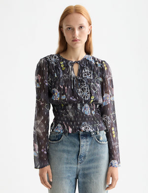Smocked waist top
