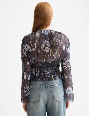 Smocked waist top