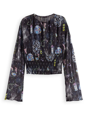 Smocked waist top