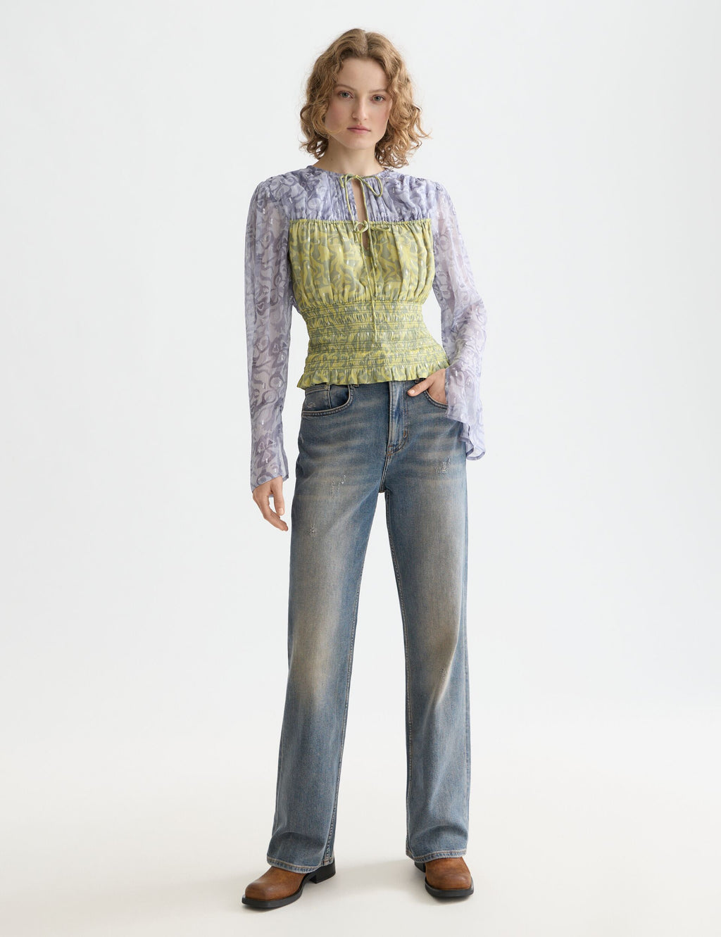 Smocked waist top